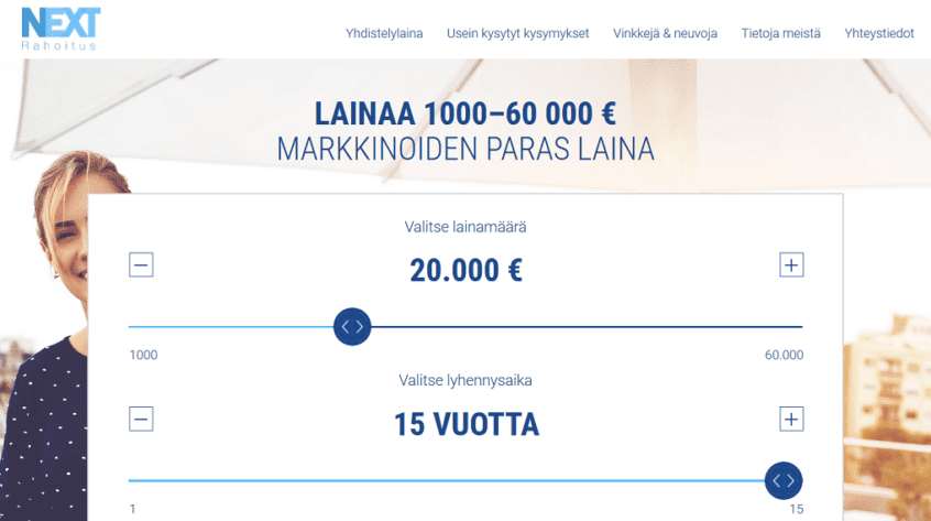 Nextrahoitus - Edullinen 1000-60.000 euron laina ilman vakuuksia