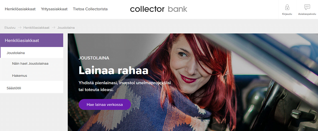 Collector Bank laina - Kokemuksia 2000-25000 € joustolainasta