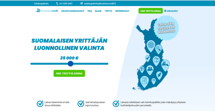 Businesscredit yrityslaina